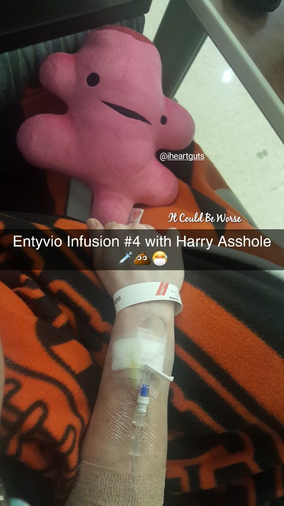 Entyvio Infusion #4 - It Could Be Worse Blog - Mary Horsley