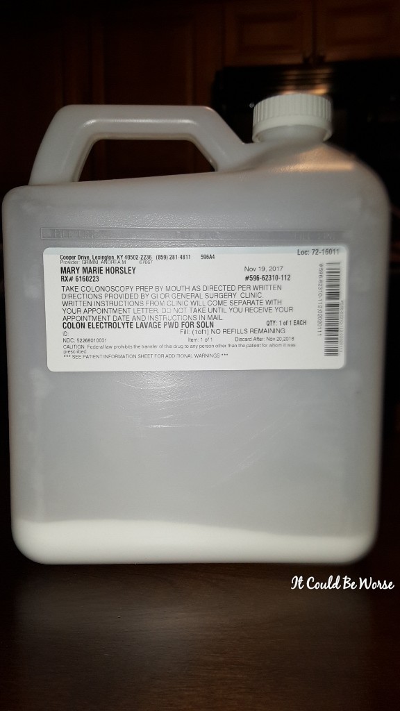 Work and Scheduling Appointments -  It Could Be Worse Blog - Mary Horsley - Bowel Prep for Colonoscopy