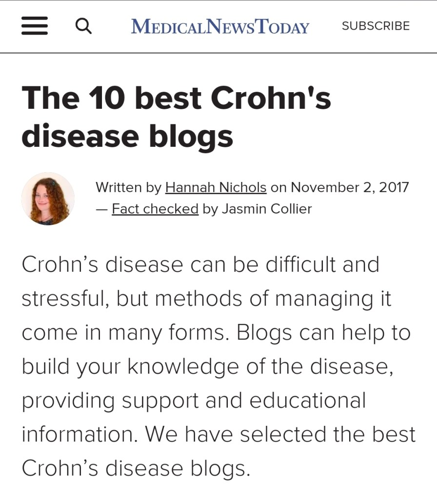 Medical News Today The 10 Best Crohn's Disease Blogs - It Could Be Worse Blog